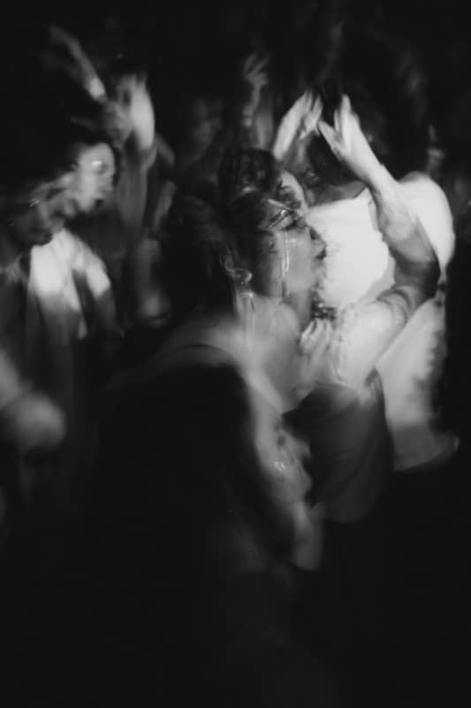 Blurred dance floor in motion